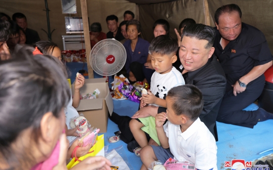 N. Korean leader rejects international aid for flood damage