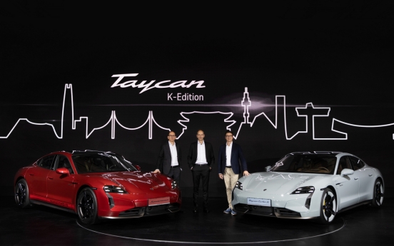 Porsche unveils K-edition Taycan in Seoul