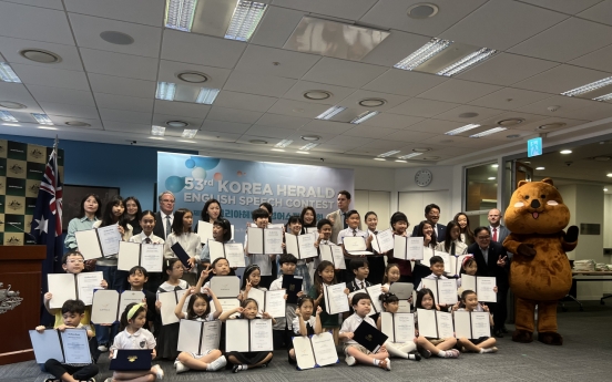 34 students grab prizes at 53rd Korea Herald English Speech Contest