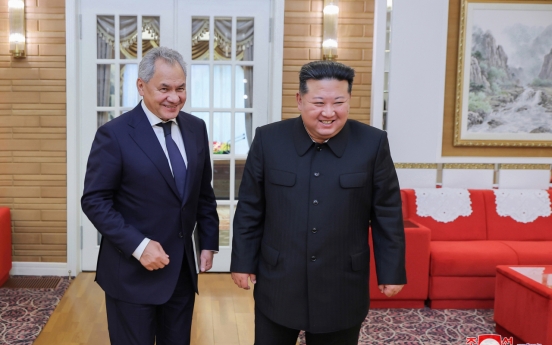 NK leader meets top Russian security official on 1st anniv. of Vostochny summit: KCNA