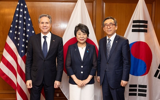 Top diplomats of S. Korea, US, Japan to hold talks in New York