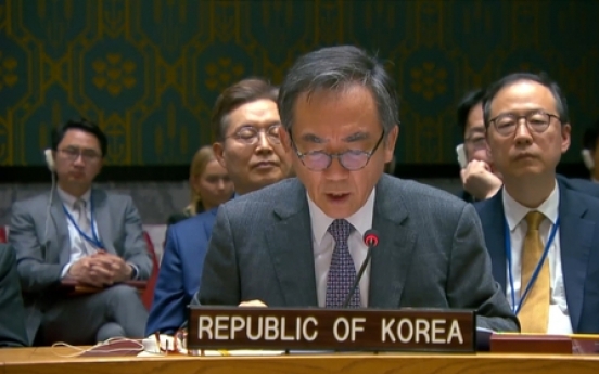 S. Korean FM cites N. Korea-Russia arms transactions as case of UNSC 'limitations'