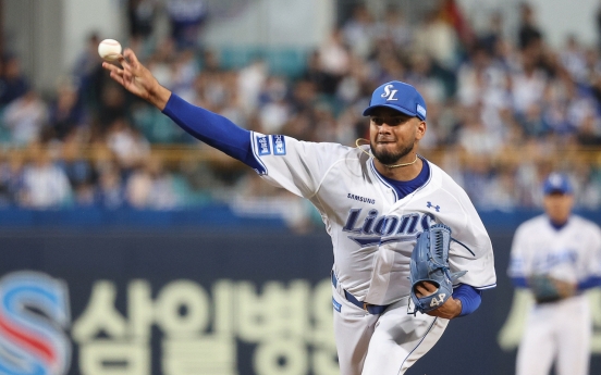 Lions defeat Tigers for 1st win in Korean Series