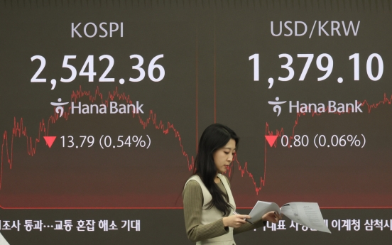 Seoul shares fall for 3rd straight day on tech losses