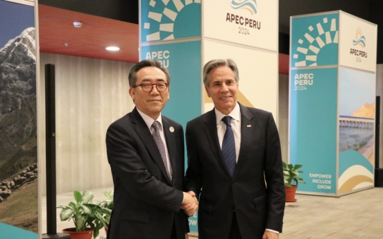 FM Cho, Blinken hold talks on margins of APEC summit in Peru