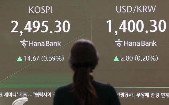 Seoul shares start higher on Wall Street gains