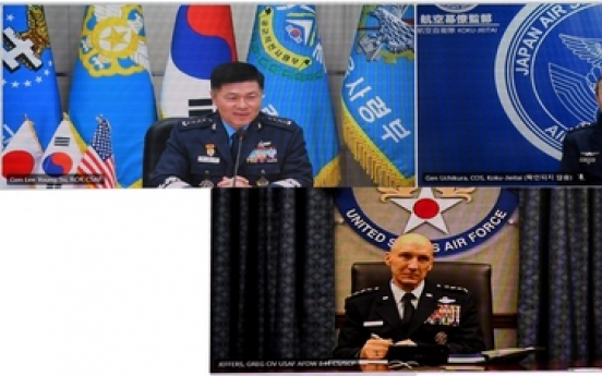 Top air force commanders of S. Korea, US, Japan discuss cooperation