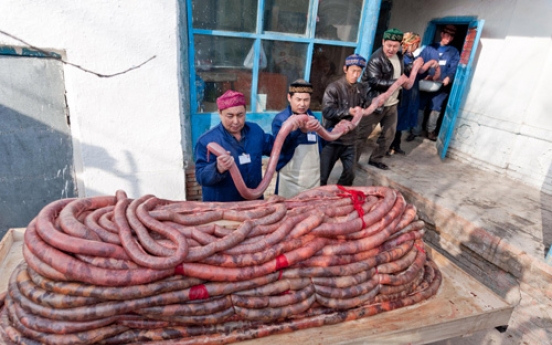 King-sized sausage tests your stomach