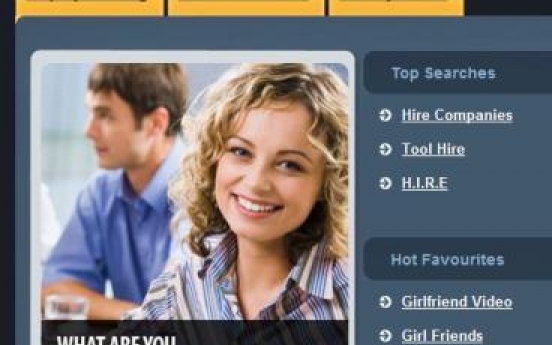 Web site offers 'girlfriends' for hire