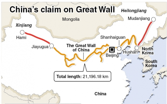 Great Wall rekindles history row