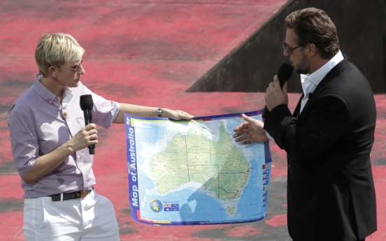 Ellen DeGeneres wows audience for Aussie filming