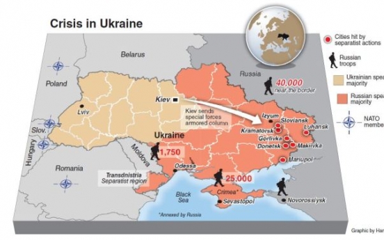 [Graphic News] Rivals show force in eastern Ukraine