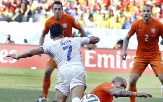 [World Cup] Without Vidal, Chile flat against the Netherlands