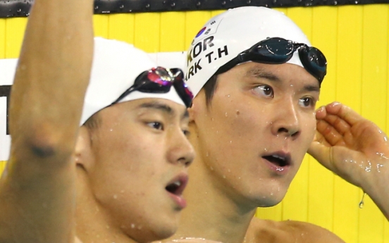 [Asian Games] Korean swimmer Park Tae-hwan picks up silver