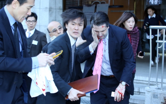 U.S. envoy to Seoul injured in razor attack