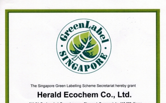 Ecochem wins Singapore’s ‘Green Label’ certification
