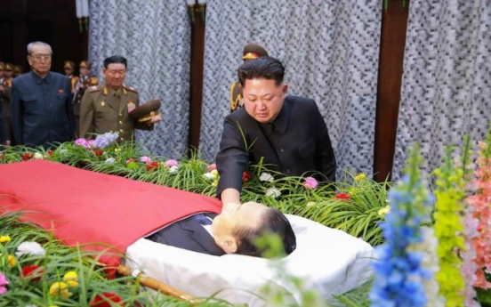 [Photo News] N.K. leader visits the mortuary of Kim Yang-gon to pay homage