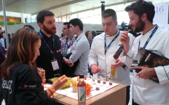 Sempio promotes Yondu at 2016 Madrid Fusion food fair