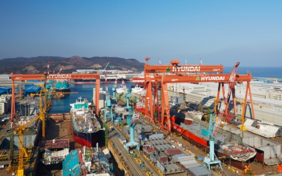 Hyundai Heavy Group leads top 10 market cap list rising over 57%