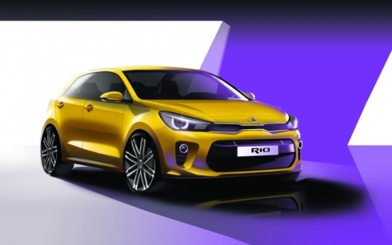 Kia Motors unveils rendering of new Rio