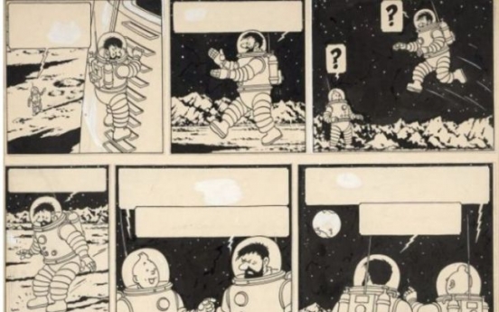Tintin drawing sells for record 1.55 mn euros in Paris