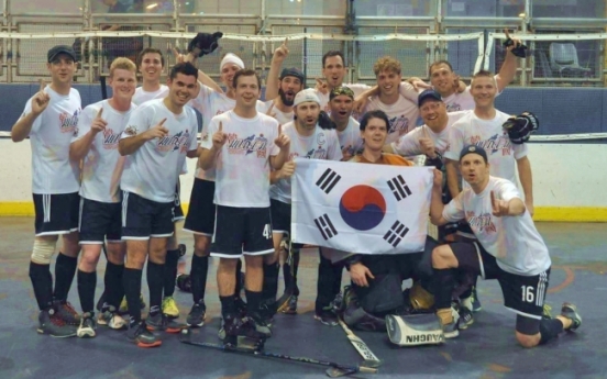 Korean team wins Asia ball hockey tourney