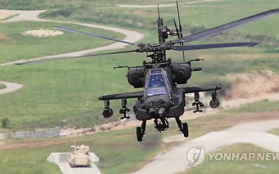 Korea completes deployment of 36 upgraded Apache choppers