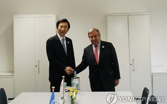 UN chief urges N. Korea to work toward denuclearization