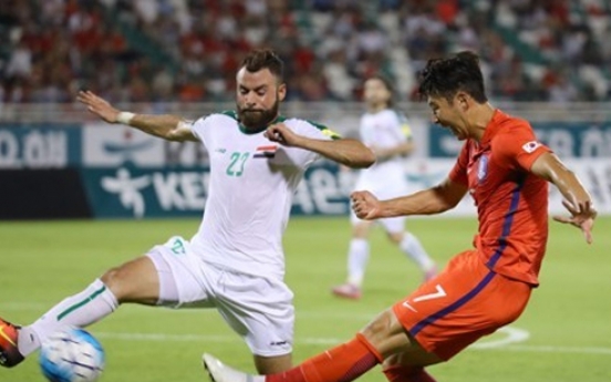 Korea, Iraq play to scoreless draw in football friendly