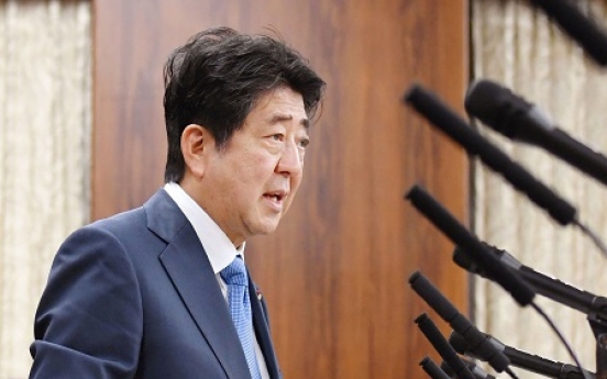 Abe voices hope for future-oriented ties with new Korean gov't