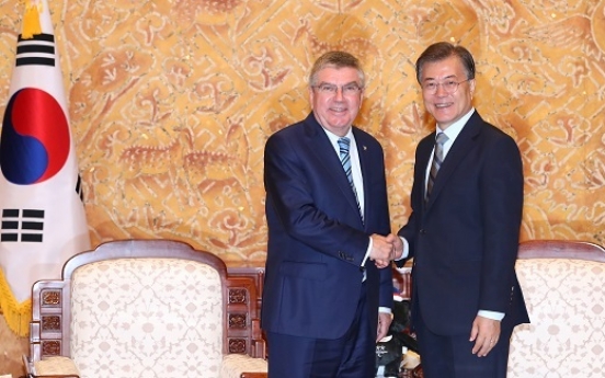 Bach reiterates IOC to support N. Korea's Winter Olympic participation
