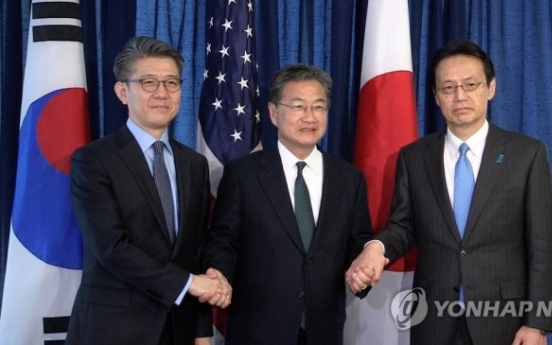 S. Korea, US, Japan call for tough action against NK