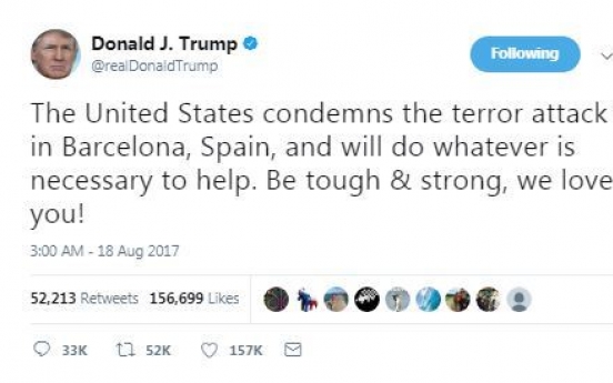 US condemns Spanish attack, pledges justice for terrorists