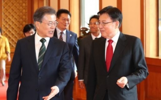 President Moon calls for efforts to improve ties with N. Korea