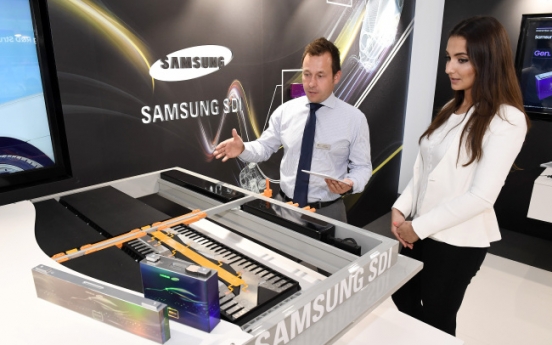 Samsung SDI showcases EV batteries at Frankfurt Motor Show 2017