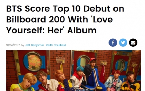BTS’ ‘Love Yourself Seung Her’ debuts at No. 7 on Billboard 200