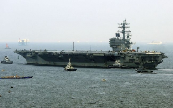 US aircraft carrier expected in Korea for joint exercise this month