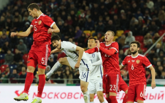 Korea falls to Russia 4-2 in men's football friendly