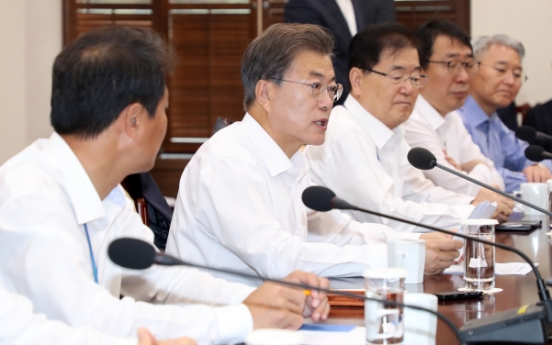 Moon urges speedy reform, income-led growth model
