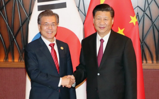 Leaders of S. Korea, China mend ties, reaffirm efforts to denuclearize N. Korea