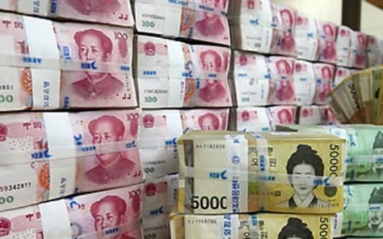 Daily turnover of won-yuan direct trading increases in five months though Nov.