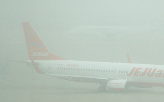 Poor visibility delays dozens of flights at Incheon airport