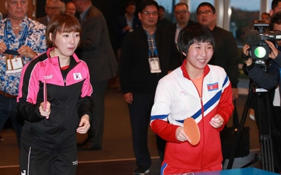 Koreas team up at table tennis worlds