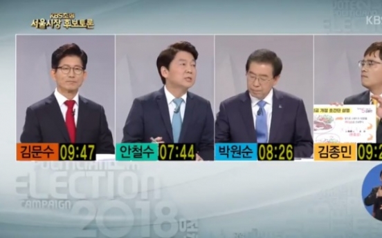[2018 Local elections] Seoul mayoral candidates clash over air pollution