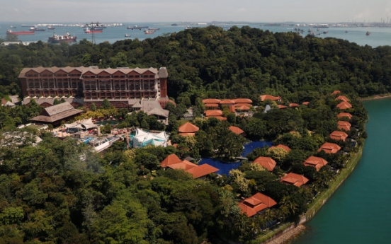 [US-NK Summit] Singapore wraps resort island of Sentosa into special zone for Trump-Kim summit