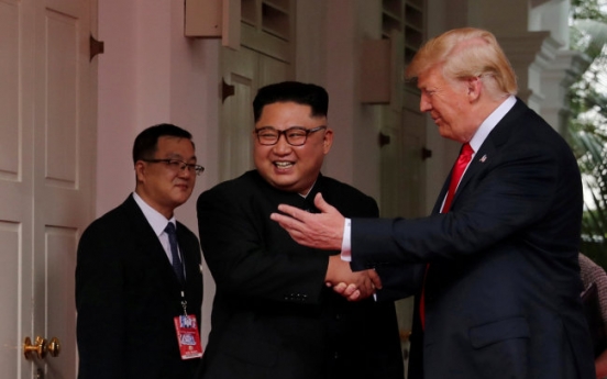 [US-NK Summit] Trump tells Kim a 'terrific relationship' beckons as summit begins