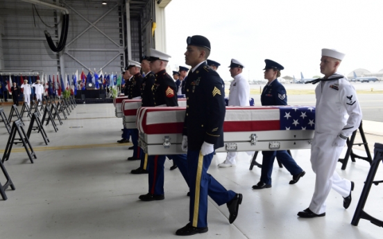 US yet to confirm no. of war dead remains returned from N. Korea