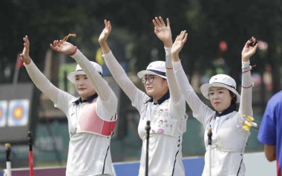 Korea grabs one gold, two silver medals in archery