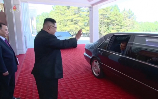 NK releases footage of Kim’s meeting with S. Korean envoys