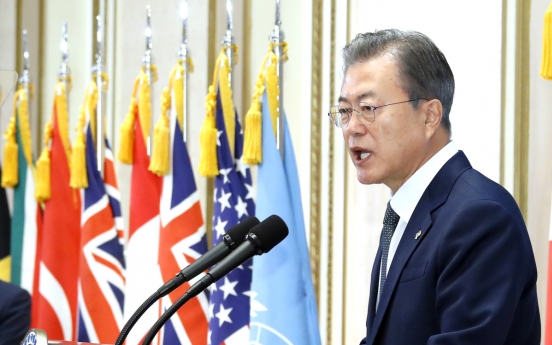 Dismantling Yongbyon is irreversible advance in NK’s denuclearization: Moon